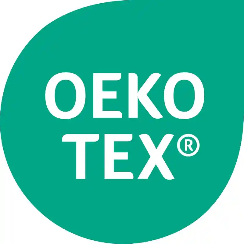 Logo du label OEKO-TEX certifiant des textiles sans substances nocives