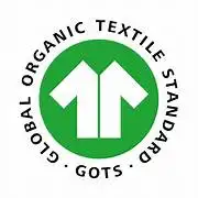 Logo du label GOTS garantissant des textiles biologiques certifiés