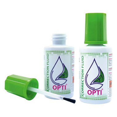 Correcteur blanc liquide précis avec pinceau, lot de 15 flacons de 20ml