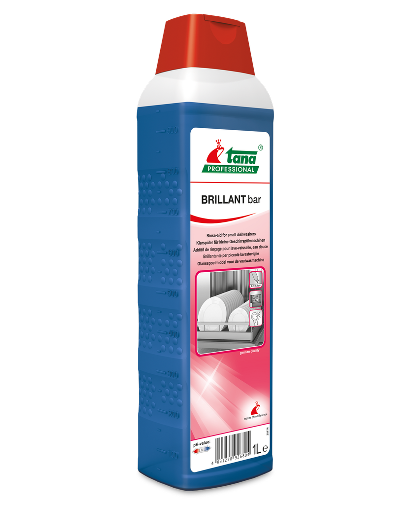 Liquide de rinçage concentré pour lave-vaisselle professionnel, lot de 4
