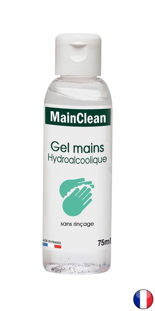 Gel hydroalcoolique pour mains, lot de 10