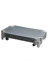 Couchette empilable grise 54x133cm pour enfants, Lot de 4