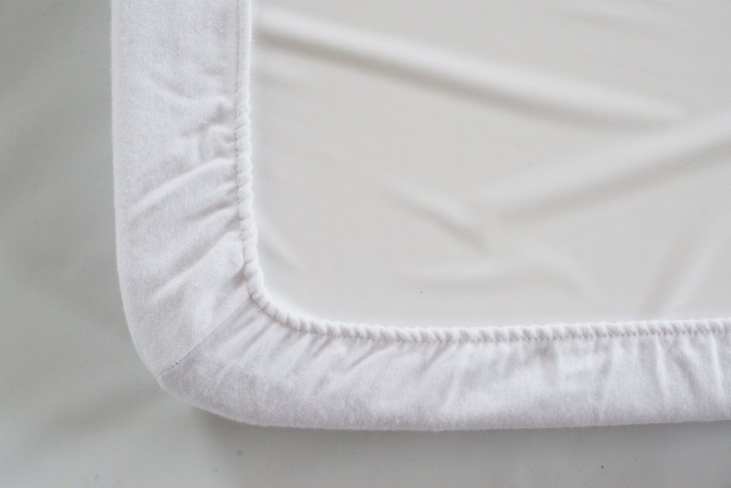 Alèse drap housse antibactérien 100% coton 120x60cm, Lot de 2