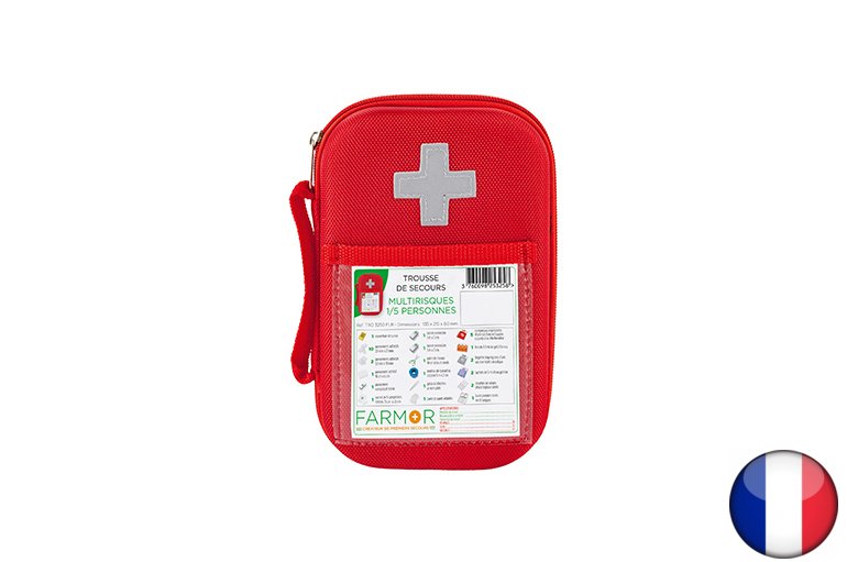 [1682] Trousse de secours multirisques compacte pour 1 à 5 personnes