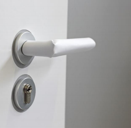 Kit de protection antiviral pour poignées de porte blanc, lot de 4