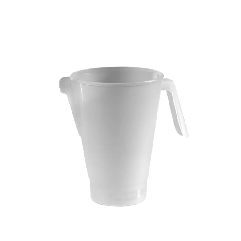 Pichet empilable 1,5L en polypropylène bleu avec couvercle - Lot de 3