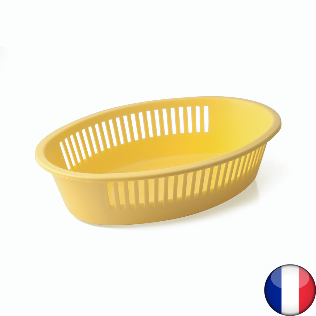 Corbeille à pain en polypropylène couleur vanille