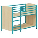 Lit superposé maternelle mobile pour couchage 120x60cm