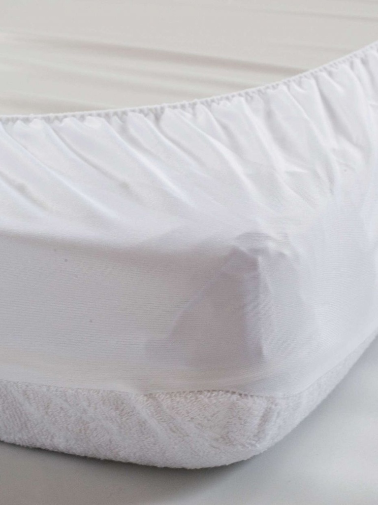 Alèse en coton avec doublure PU 60x120cm, lot de 2