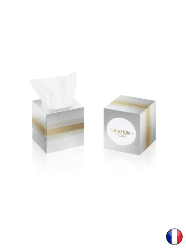 Boîte de mouchoirs cube prestige 60 formats, carton de 30