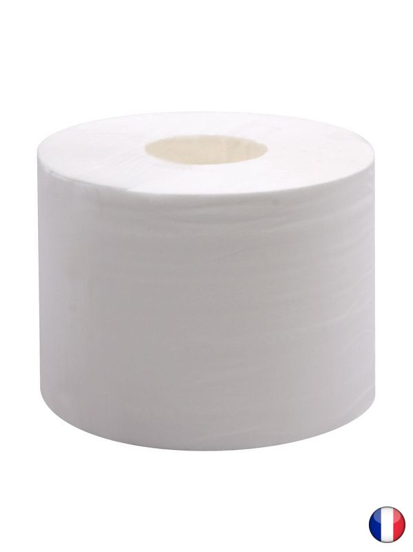 Papier hygiénique blanc 2 plis, 300 feuilles, 4 rouleaux