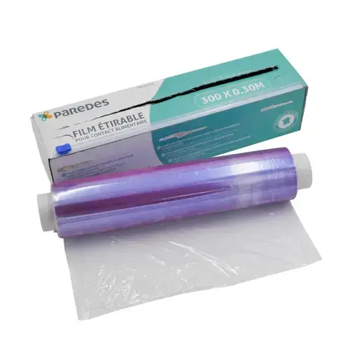 Boîte distributrice de film alimentaire étirable 30cm x 300m