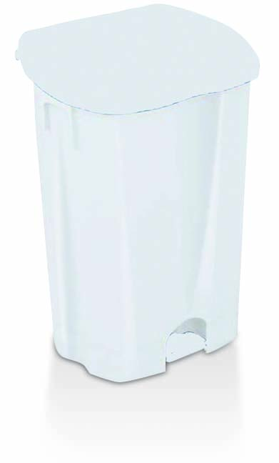 Poubelle plastique à pédale 50L