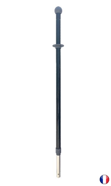 Manche aluminium téléscopique ergonomique 160cm