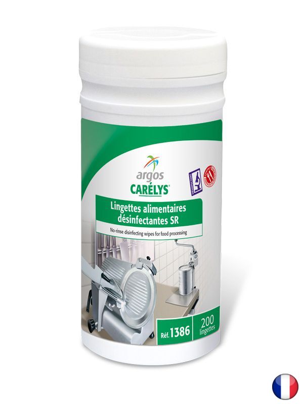 Lingettes alimentaires désinfectantes sans rinçage x200