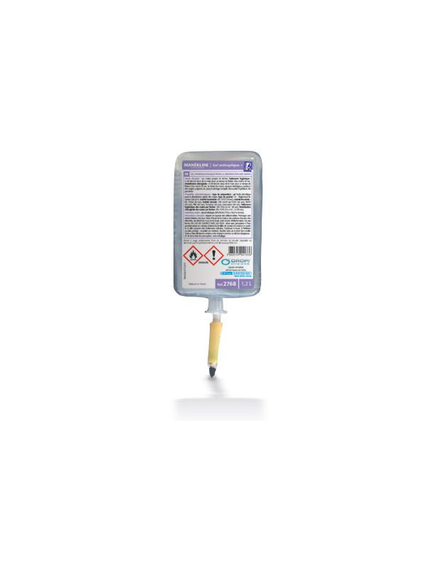 [2119_LOT] Gel hydroalcoolique antiseptique pour distributeur, lot de 2 x 1,2L