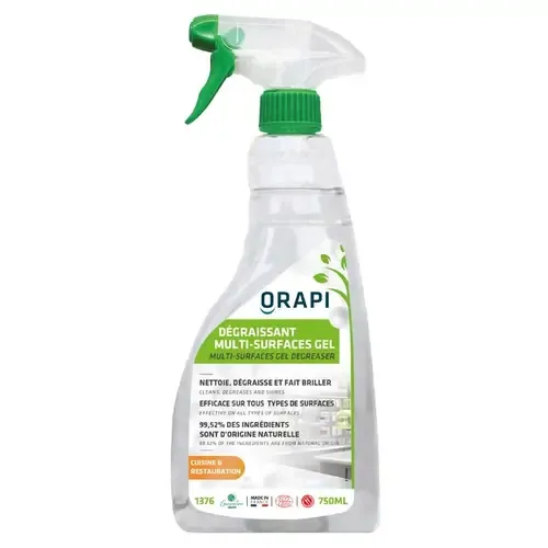 Nettoyant dégraissant écologique pour surfaces alimentaires, lot de 2