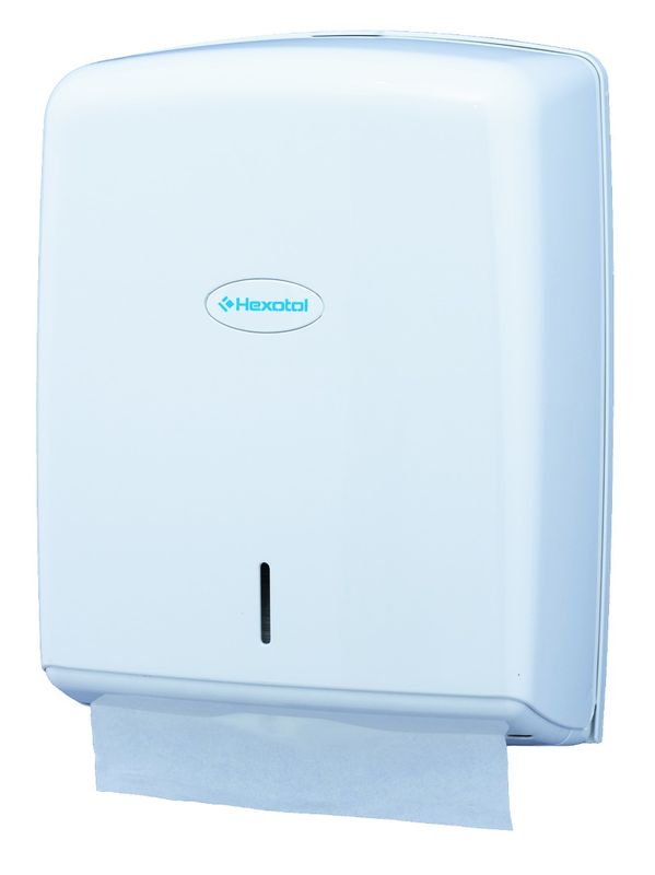 Distributeur universel d'essuie-mains en paquet, blanc