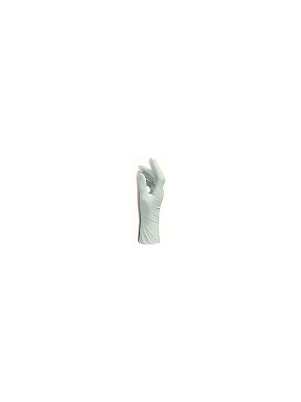 Gants en latex bleus non poudrés taille M avec manchette 24cm (boîte de 100)