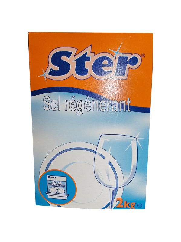 [2166] Sel régénérant pour adoucisseur d'eau, boîte de 2 kg