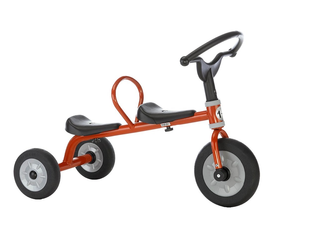 Tandem sans pédales pour enfants, idéal pour crèches et maternelles
