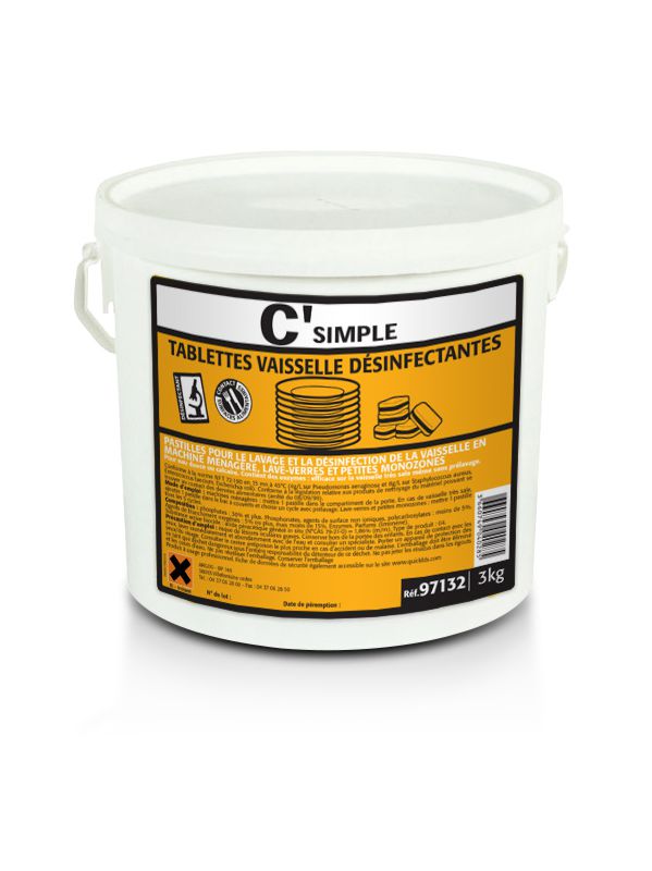 [2316] Pastilles lave-vaisselle désinfectantes pour machine ménagère