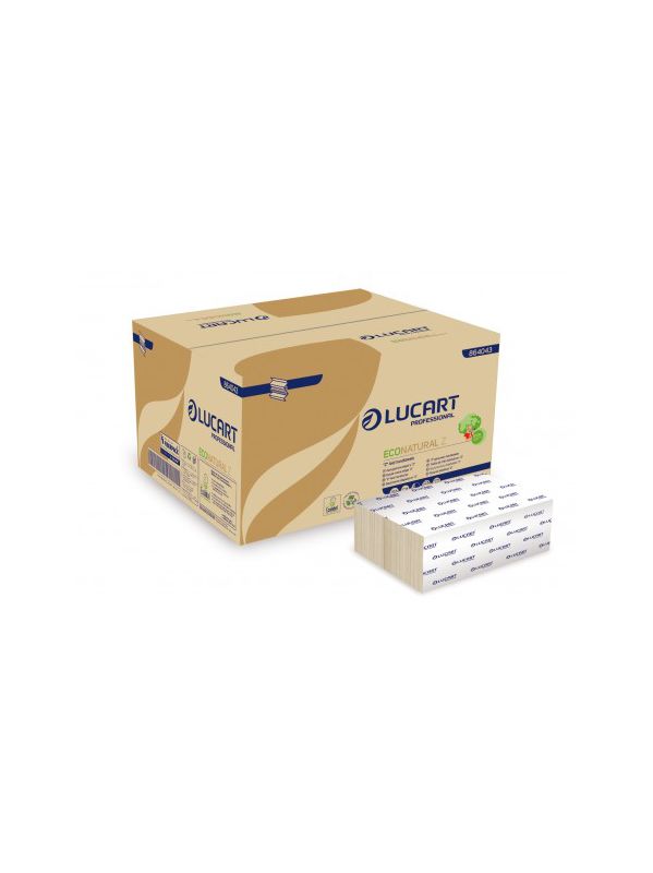 Essuie-mains écologiques pliés en Z, 22,5x24 cm, 15 paquets