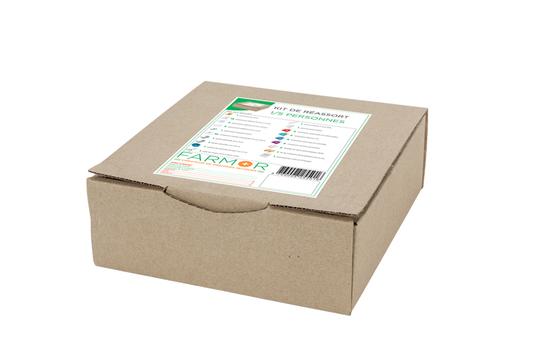 [2960] Kit de Soins d'Urgence pour Armoire à Pharmacie - 1 à 5 Personnes