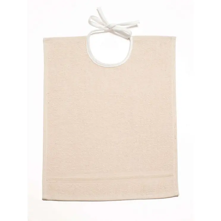 [9456] Bavoirs à lacets en coton bio – 30x40 cm – lot de 12