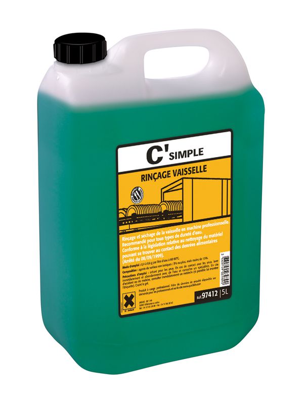 Liquide de rinçage vaisselle professionnel 5L