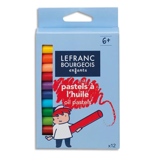 [3086] Boîte de 12 pastels de couleur pour ateliers créatifs