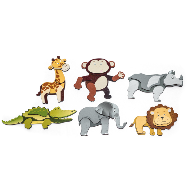 [3142] Set de Puzzles Magnétiques Animaux Sauvages