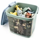 Ensemble de véhicules utilitaires pour enfants, lot de 15 pièces en plastique recyclé