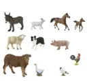 Figurines animaux PAPO pour l'apprentissage du monde animal, 11 figurines