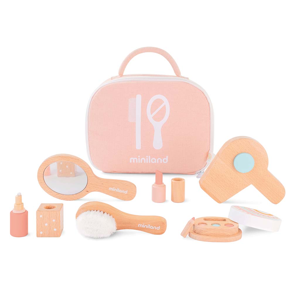 Trousse de toilette en bois pour poupée (à partir de 3 ans)
