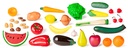 Maxi lot de fruits et légumes pour jeu éducatif