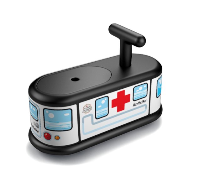 Chariot de jeu premier âge ambulance, roues silencieuses