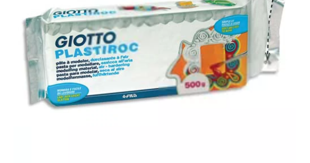 Pâte à modeler autodurcissante - Pain de 500g Blanc