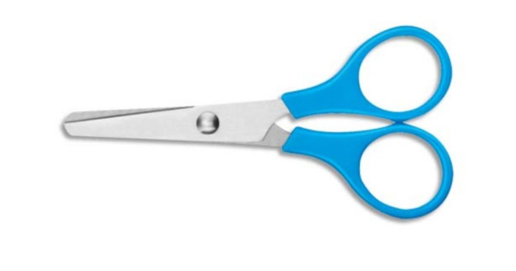 [3430_LOT] Ciseaux Écolier Éco 10 cm à Bouts Ronds - Lot de 4