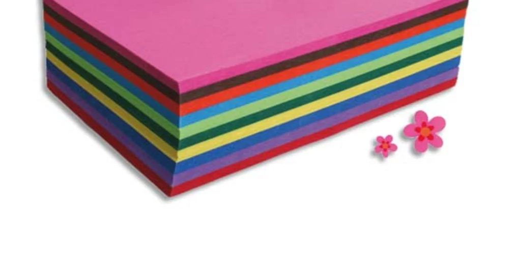Papier A4 130 g, Couleurs Assorties, Paquet de 250 Feuilles