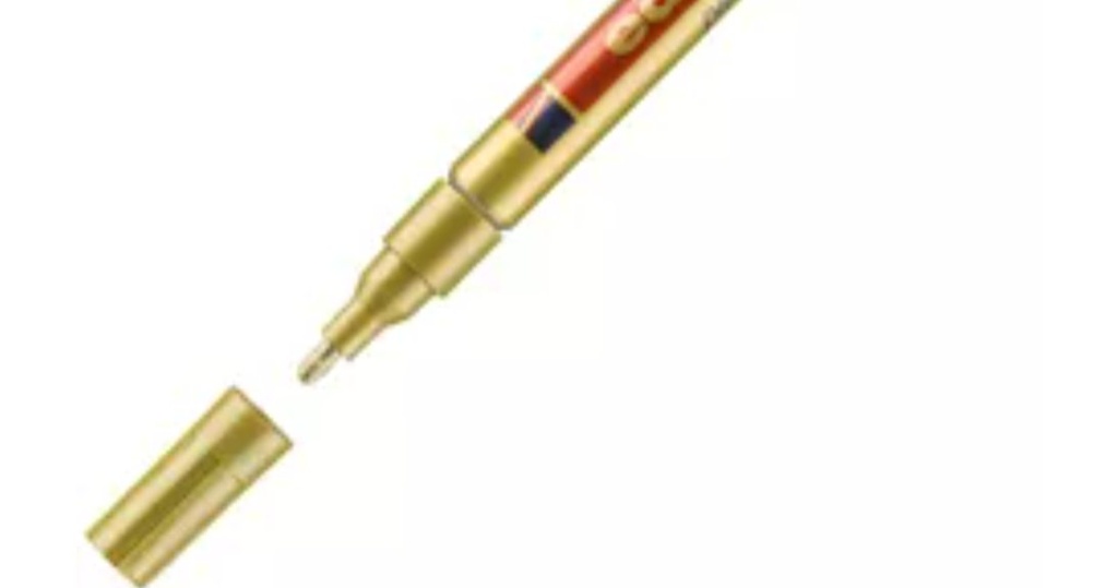 [3441_LOT] Marqueur peinture couleur or, pointe fine 1-2 mm, lot de 2