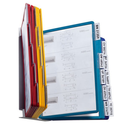 Support mural avec 20 pochettes et onglets d'indexation