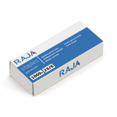 Agrafes 26/6 pour assemblage de documents, lot de 3 boîtes