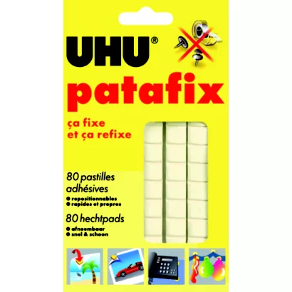 [3477_LOT] Pâte Adhésive Réutilisable UHU Patafix, lot de 2