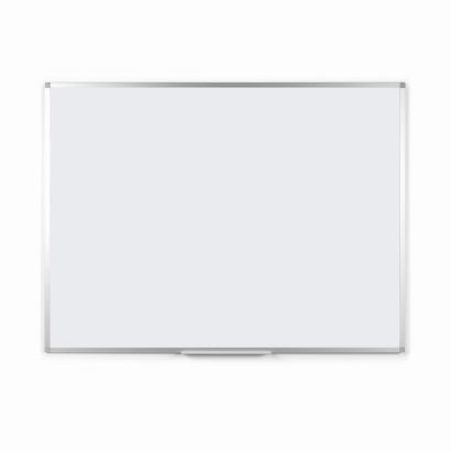 Tableau blanc émaillé - L.120 x H.90 cm - Magnétique - Cadre Aluminium