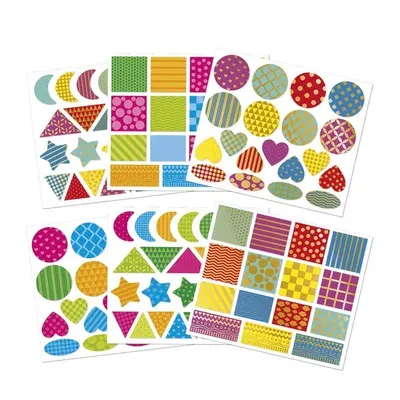 [3499] Planches de Gommettes Multiformes et Multicolores pour Activités Créatives