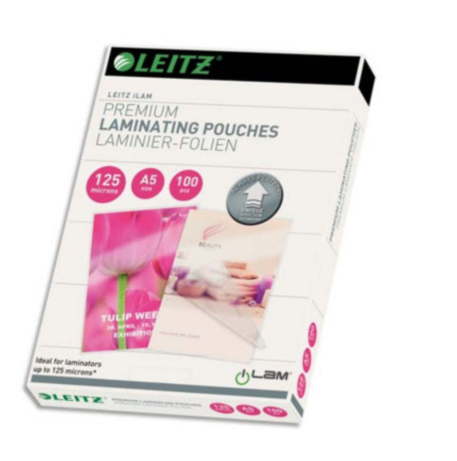 Pochettes plastiques A5 125 microns - Pack de 100 pour documents professionnels