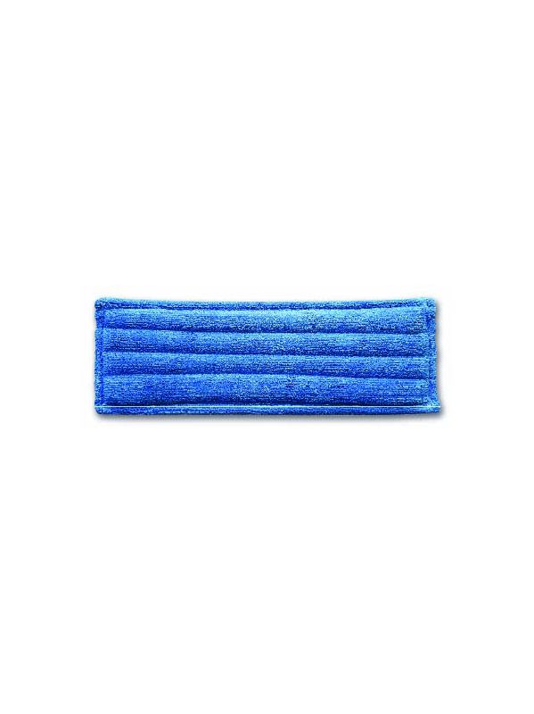 [3650] Frange microfibres molletonnée à languettes 43cm, poches et œillets pour sols adhérents