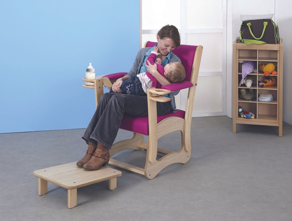 [3663] Repose-pied ergonomique pour fauteuil d'allaitement, coloris au choix