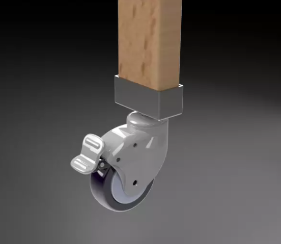 Roulettes pour lits d'évacuation en crèche - Lot de 4